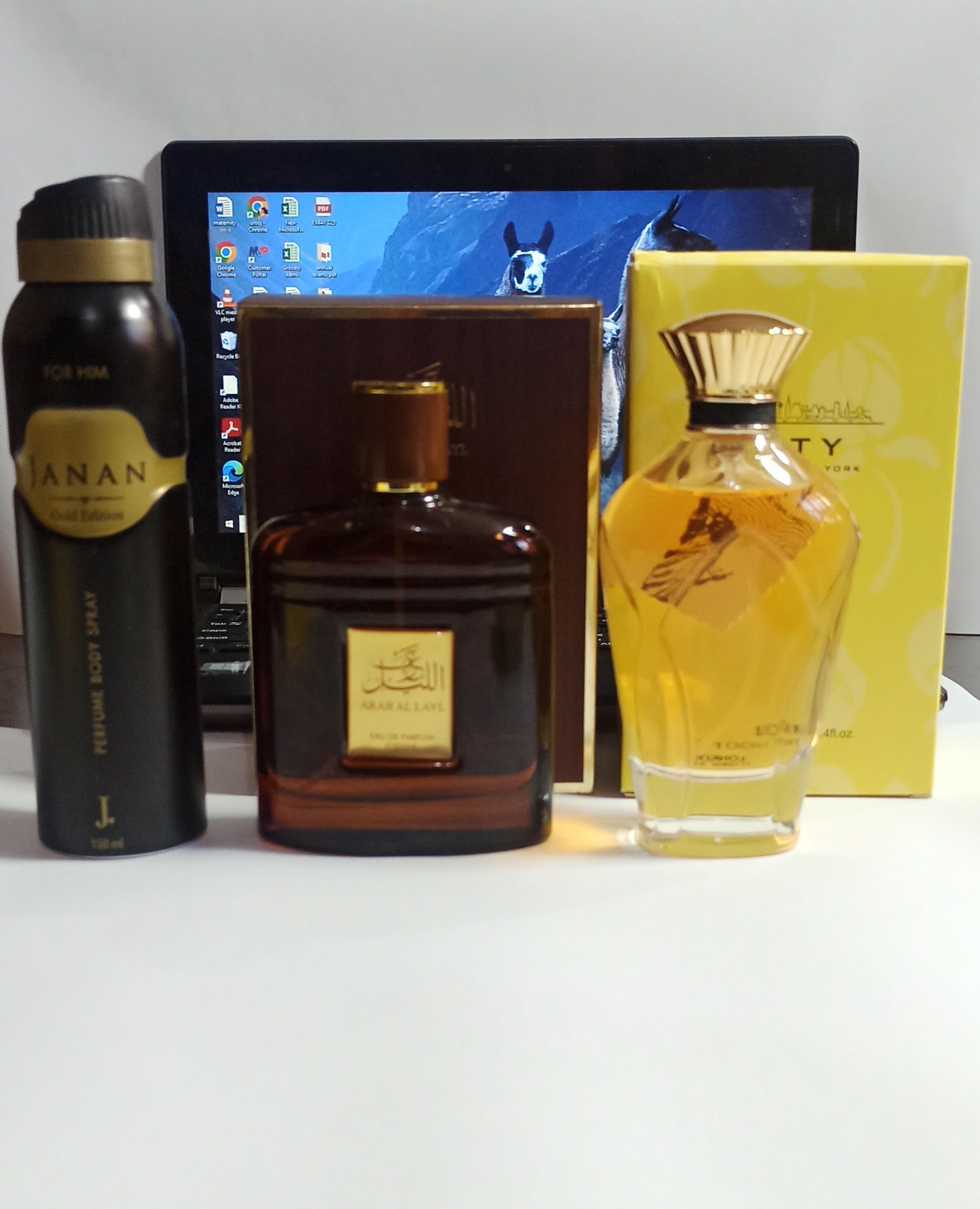 Arab sl lail and city and 1 body spray. Pack of 3